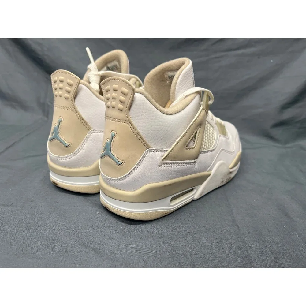 Nike Boys Air Jordan 4 Retro (GS) Sneakers Sand 487724-118 Size 6 DISPLAY MODEL! - Picture 8 of 16